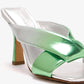 Silver BOTTEGA VENETA  Riva mules