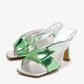 Silver BOTTEGA VENETA  Riva mules