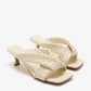 Cream BOTTEGA VENETA  Riva flat sandals