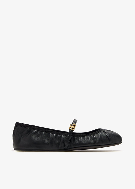 DOLCE & GABBANA Nappa Leather Ballet Flats