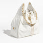 25 Grained Calfskin & Gold-Tone Metal Handbag