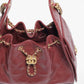 25 Grained Calfskin & Gold-Tone Metal Handbag