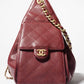 25 Grained Calfskin & Gold-Tone Metal Handbag