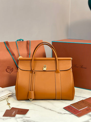 Classic Flap-Top Leather Satchel
