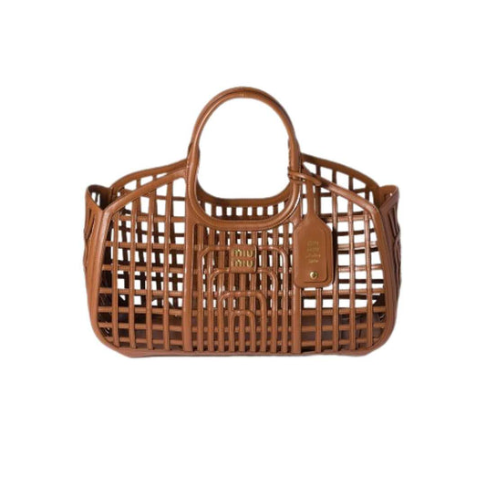 Leather basket
