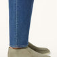 Army Gray - Chocolate LORO PIANA  Open Walk Ankle Boot