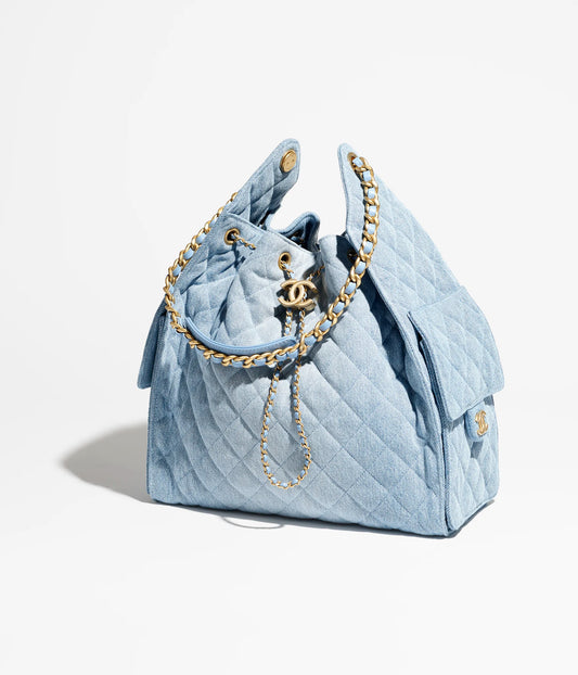 CHANEL 25 Washed Denim