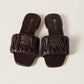 Matelassé Nappa Leather Slides