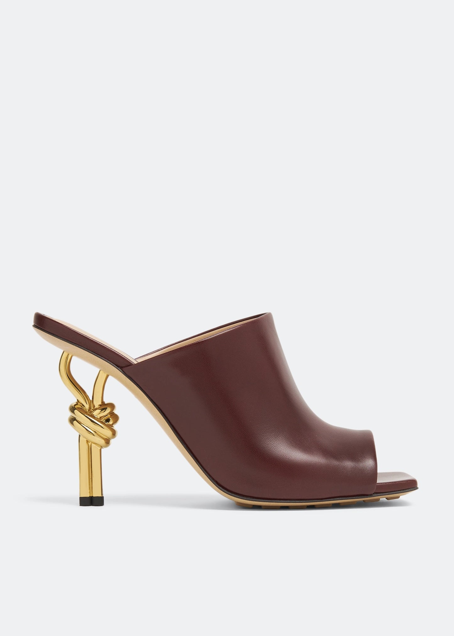 Brown - Black BOTTEGA VENETA  Knot mules
