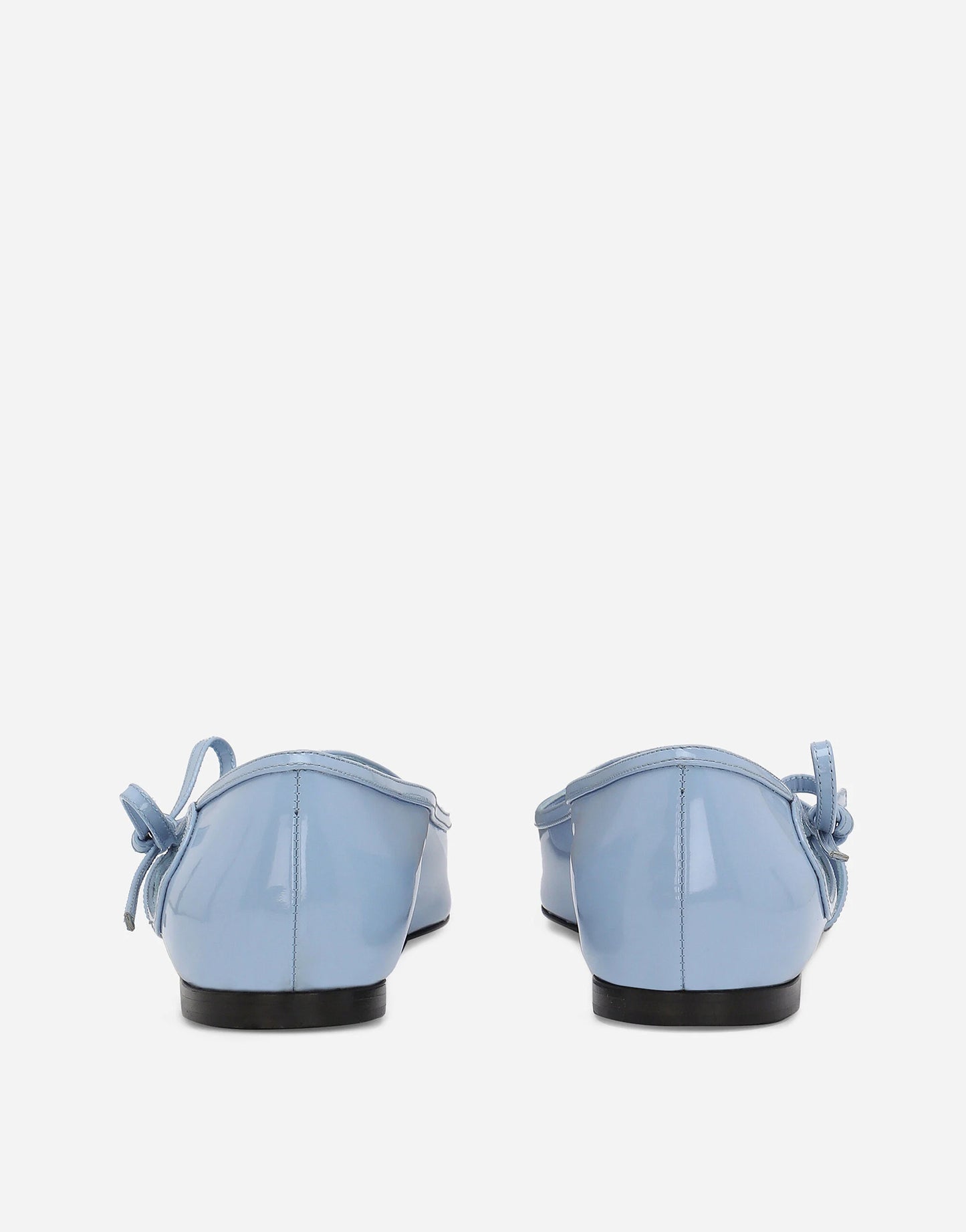 DOLCE & GABBANA Polished calfskin ballet flats