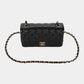 Flap Quilted Shoulder Bag with Chain Detail