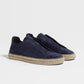 Dark Teal Blue - Dark Blue ZEGNA  Suede Triple Stitch™ Espadrilles