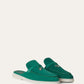 Saffron Tea - Orange Flame Babouche Charms Walk Loafer  Suede