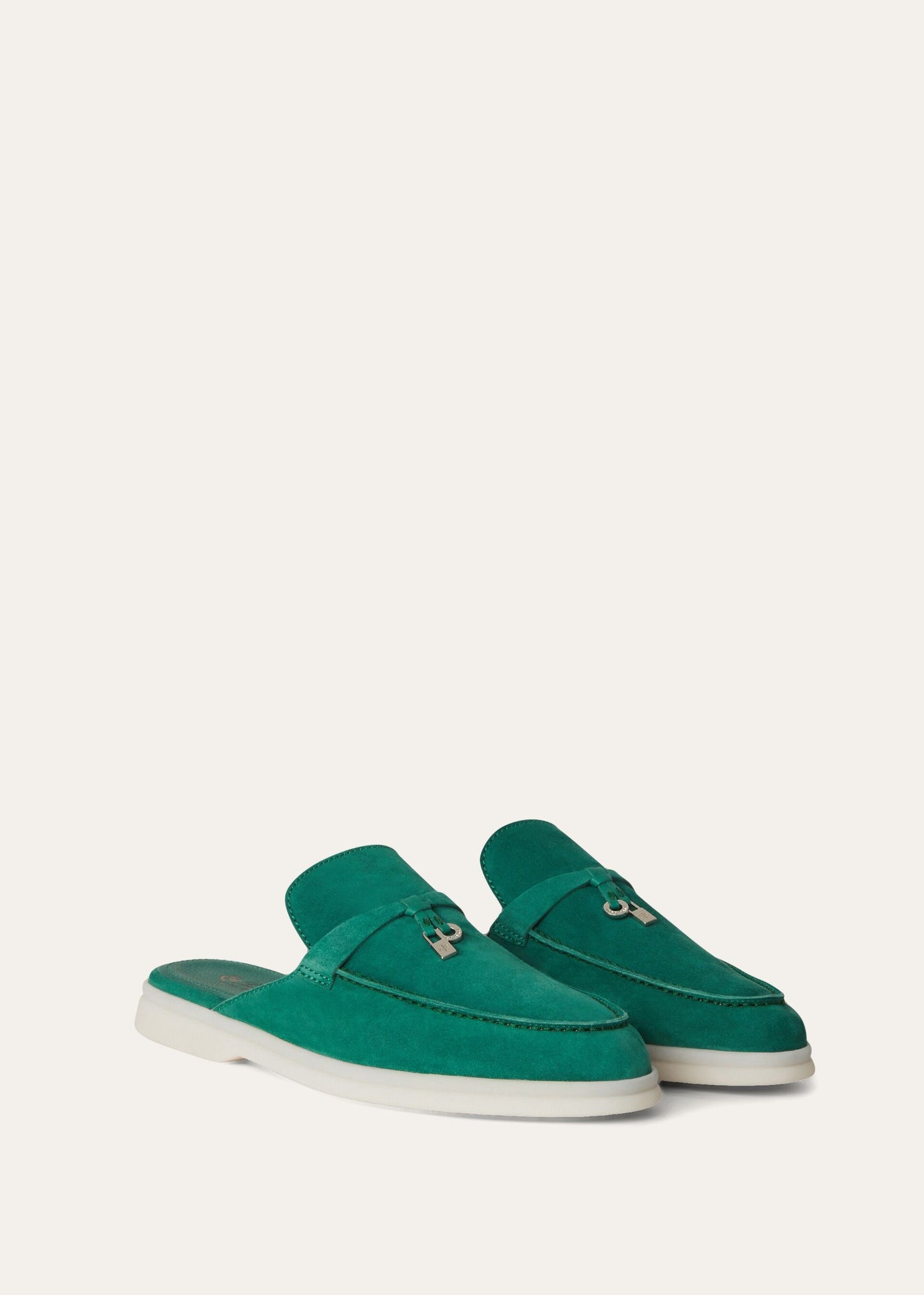 Saffron Tea - Orange Flame Babouche Charms Walk Loafer  Suede