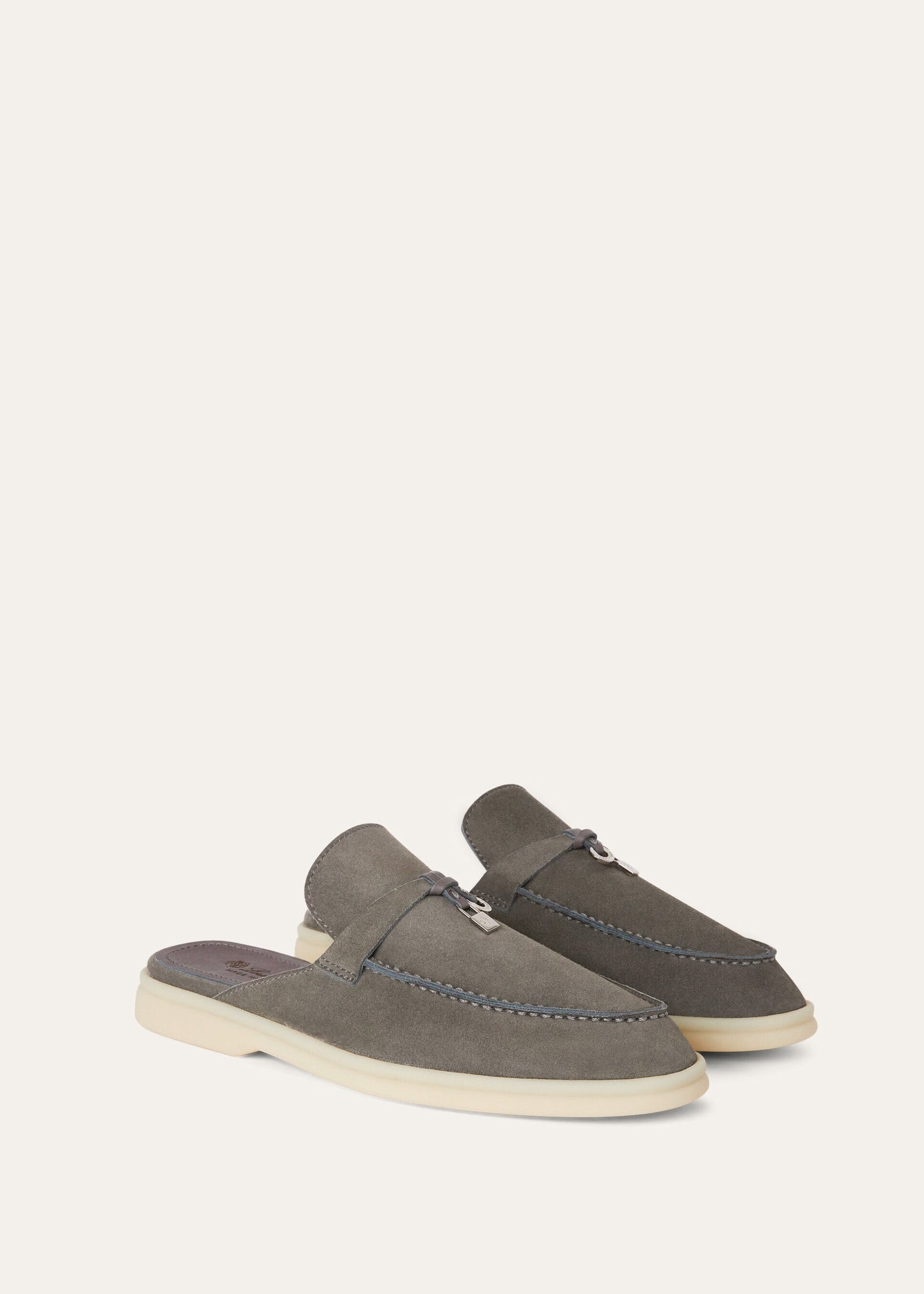 Saffron Tea - Orange Flame Babouche Charms Walk Loafer  Suede