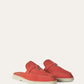 Saffron Tea - Orange Flame Babouche Charms Walk Loafer  Suede