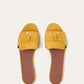 Saffron Tea - Alchermes Summer  Charms Sandal  Suede Goatskin