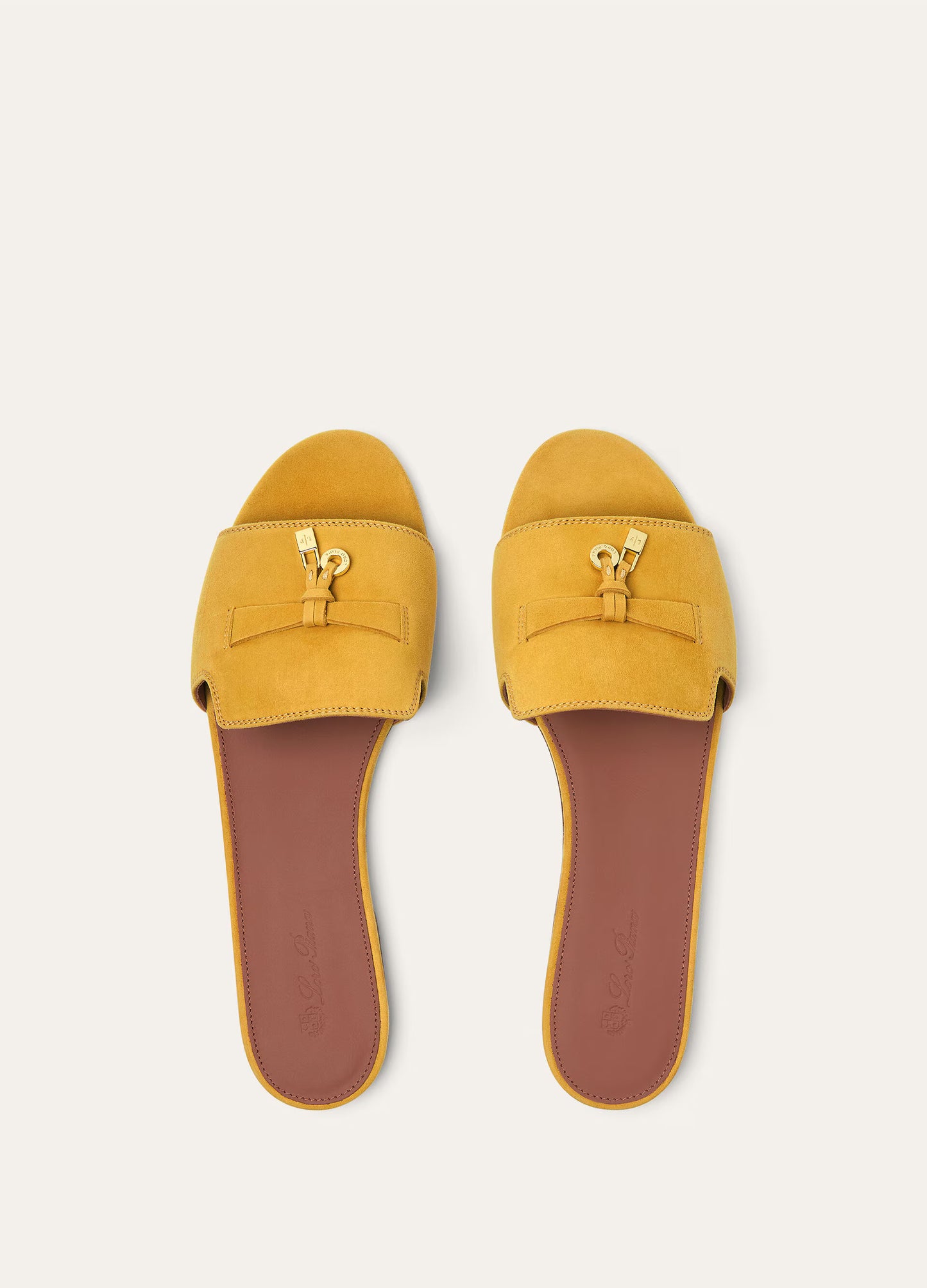 Saffron Tea - Alchermes Summer  Charms Sandal  Suede Goatskin