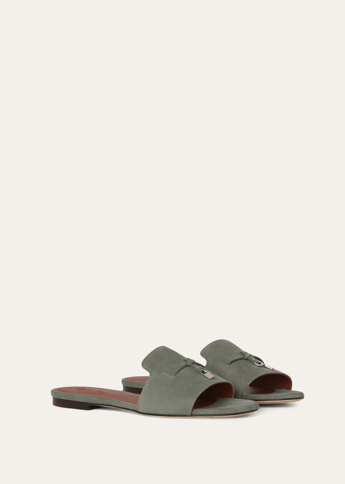 Saffron Tea - Alchermes Summer  Charms Sandal  Suede Goatskin