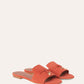 Saffron Tea - Alchermes Summer  Charms Sandal  Suede Goatskin