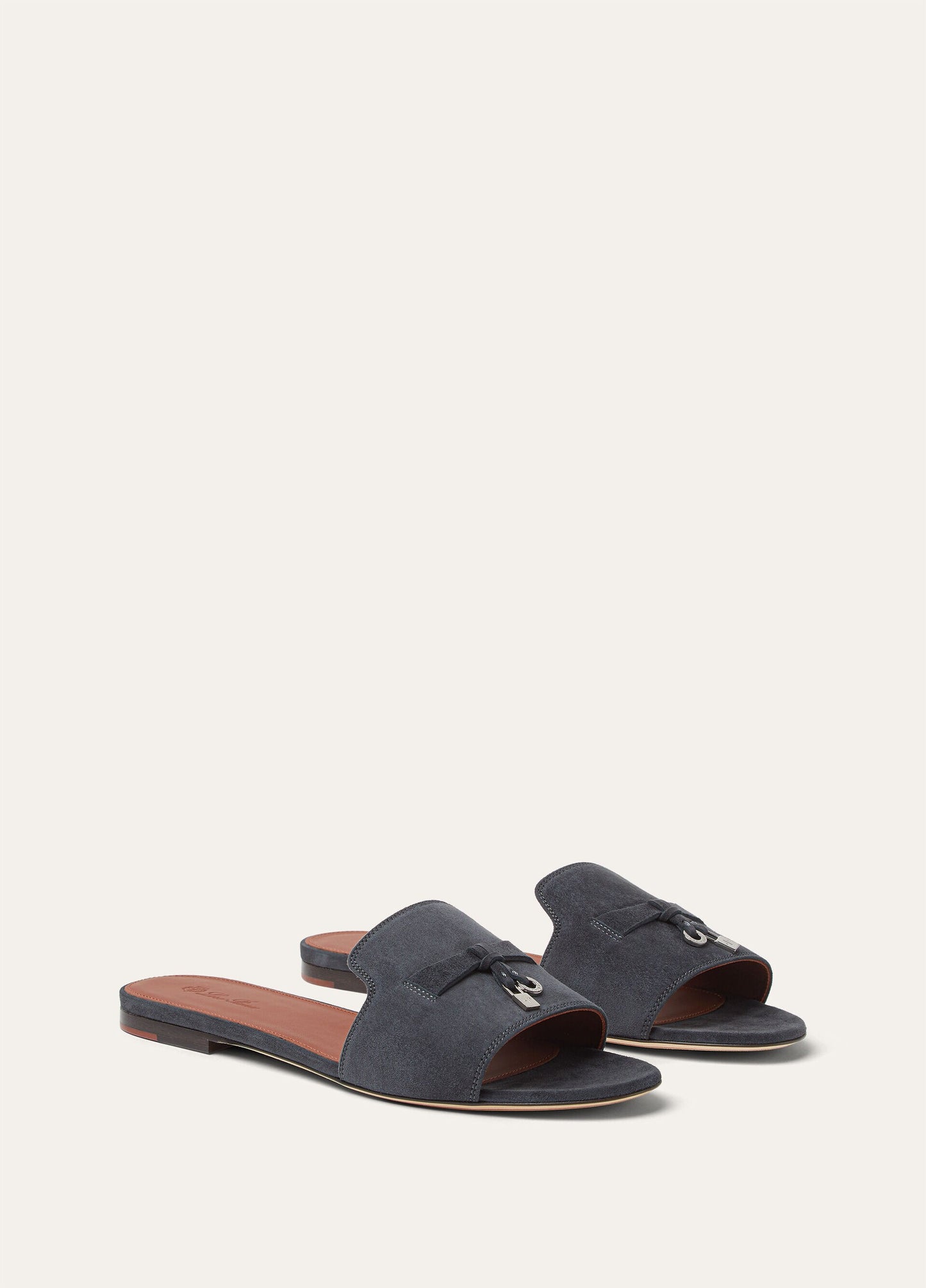 Navy Blue - Fireplace Summer Charms Sandal  Suede Goatskin