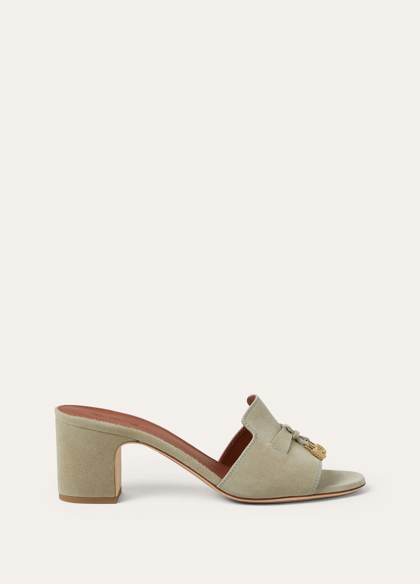 Summer Charms Heeled Mule  Suede Goatskin