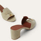 Summer Charms Heeled Mule  Suede Goatskin
