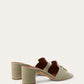 Summer Charms Heeled Mule  Suede Goatskin