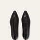 Rebecca Cap Toe Ballet Flat  Natural Calfskin