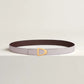 Cavaliere Belt Buckle & Reversible Leather Strap 24 MM