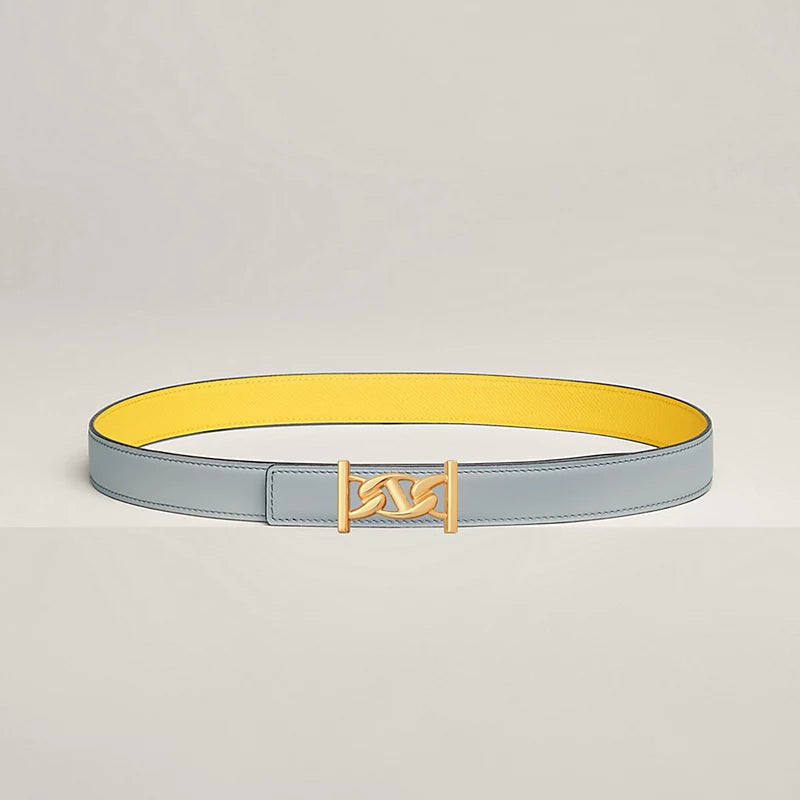 My H Belt Buckle & Hermès Sur Mer Reversible Leather Strap 24 MM
