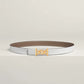 My H Belt Buckle & Hermès Sur Mer Reversible Leather Strap 24 MM
