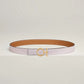 Flot belt Buckle & Hermès Sur Mer Reversible Leather Strap 24 MM