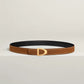 Cavaliere Belt Buckle & Reversible Leather Strap 24 MM