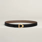 Cavaliere Belt Buckle & Reversible Leather Strap 24 MM