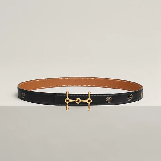 H Equestre Belt Buckle & Hermès Sur Mer Reversible Leather Strap 24 MM