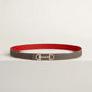 Gamma Belt Buckle & Reversible Leather Strap 24 MM