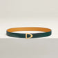 Cavaliere Belt Buckle & Reversible Leather Strap 24 MM