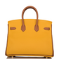 Hermès Special Order (HSS) Birkin 25 Jaune Ambre and Gold Togo Permabrass Hardware
