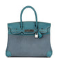 Vintage Hermès Birkin 30 Blue Jean Gulliver and Denim Palladium Hardware