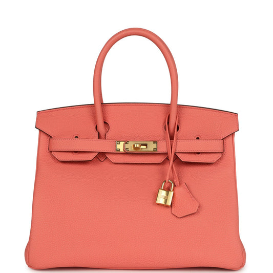 Hermès Special Order (HSS) Birkin 30 Rose Candy Togo Gold Hardware