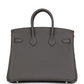 Birkins 25 Etain Togo Palladium Hardware
