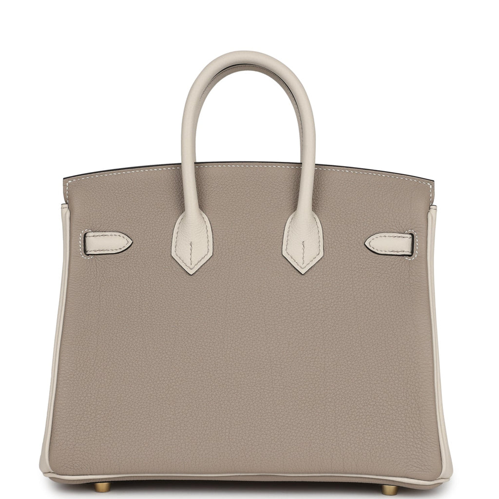 【値下げ】HERMES Salon des Guadalquivir 未使用 Hermès Special Order (HSS) Birkin 25 Gris Tourterelle and
