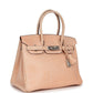 Vintage Hermès Birkin 30 Orange Dalmatian Buffalo Palladium Hardware