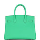 Birkin 30 Vert Comics Togo Palladium Hardware