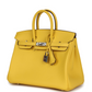 Birkin 25 Jaune de Naples Swift Palladium Hardware