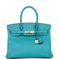 Birkin 30 Bleu Paon Epsom Gold Hardware