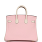 Hermès Special Order (HSS) Birkin 25 Rose Sakura and Nata Swift Permabrass Hardware