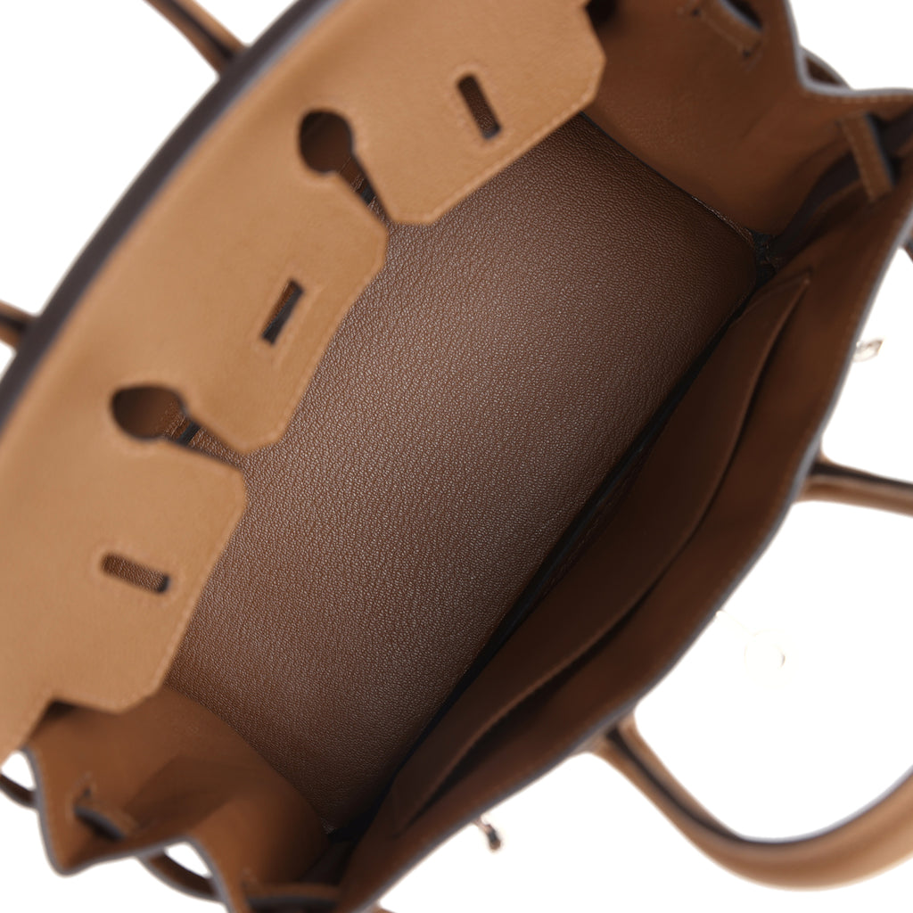 Birkins 25 Alezan Togo Palladium Hardware