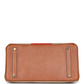 Birkin 35 Flag Ficelle and Paprika Toile H and Fauve Barenia Permabrass Hardware